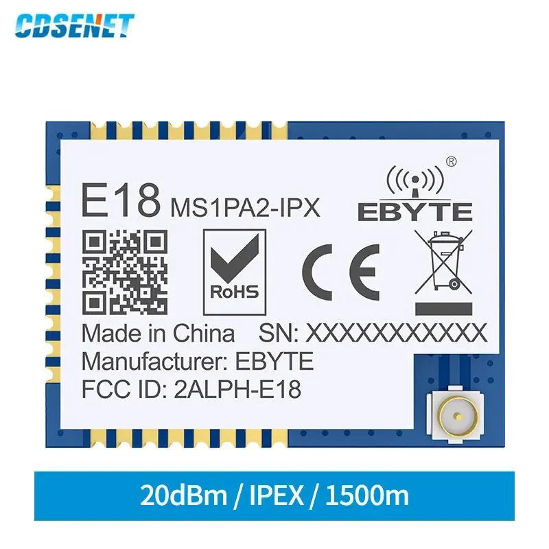 CC2530 ׺  2.4GHz ޽ Ʈũ CDSENET E18-MS1PA2-IPX PA LNA 2.4g IoT SMD IPEX SoC  Ʈù 